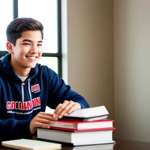 student preparing for the ACT Math test with a smile Nikon D850 and a Nikon AF-s NIKKOR 70-200mm f2.8E FL ED VR Lens, high-key lighting shallow depth of field